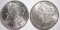 1884 & 1886 MORGAN SILVER DOLLARS, CH BU