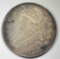 1823  BUST HALF DOLLAR, AU/BU