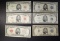 $5.00 LOT: (3) $5 SILVER CERTS & (3) $5 U.S. NOTES