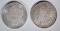 1886 & 1896 CH BU MORGAN SILVER DOLLARS