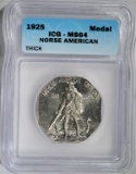 1925 NORSE MEDAL THICK ICG MS64