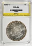 1900-S MORGAN DOLLAR LVCS CH/GEM BU