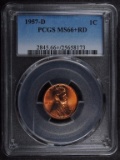 1957-D LINCOLN CENT, PCGS MS-66+ RED