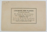 COMPLETE SET OF (8) LYNCHBURG SHIN PLASTERS