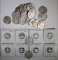 SILVER LOT; 8 - SILVER PROOF STATE QTRS & $10