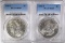 1882-O & 1921-S MORGAN DOLLARS PCGS MS63