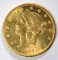 1904 $20 GOLD LIBERTY HEAD COIN GEM BU