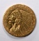 1910 $2.50 INDIAN HEAD GOLD COIN AU