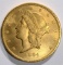 1904 $20 LIBERTY HEAD GOLD COIN GEM BU