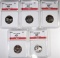 2005-S STATE QUARTER SET (5 COINS) ALL BGC