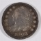 1823/2 CAPPED BUST DIME, F/VF
