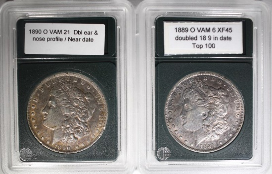 1889-O VAM-6 XF+ TOP 100 & 1890-O VAM-21