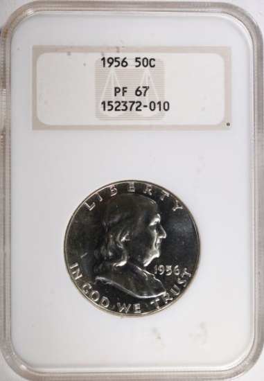 1956 FRANKLIN HALF DOLLAR NGC PROOF 67