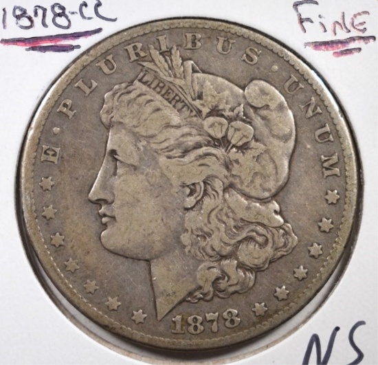 1878-CC MORGAN DOLLAR FINE