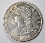 1834 CAPPED BUST HALF DOLLAR AU/UNC