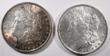 1886 & 87 MORGAN DOLLARS CH BU