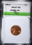 1950-S LINCOLN CENT PCSS SUPERB GEM BU RED