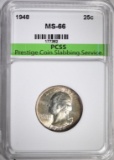 1948 WASHINGTON QUARTER PCSS SUPERB GEM BU