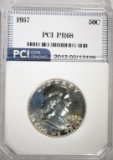 1957 FRANKLIN HALF DOLLAR PCI PROOF