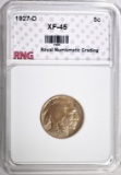 1927-D BUFFALO NICKEL RNG EF/AU