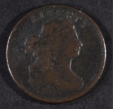 1808 HALF CENT, G/VG