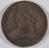 1837 REEDED EDGE BUST HALF DOLLAR, G/VG