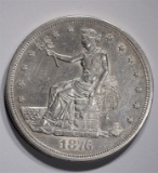 1876-S TRADE DOLLAR, AU+