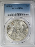 1898-O MORGAN DOLLAR PCGS MS64