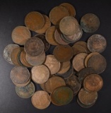 50 MIXED DATE CANADIAN LARGE CENTS