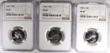 3-1963 WASHINGTON QUARTERS, NGC PF67