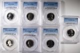 7- PCGS GRADED PROOF WASHINGTON QUARTERS