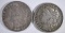 1879 & 1891-O MORGAN SILVER DOLLARS XF/AU