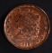 1835 HALF CENT, XF NICE