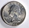 1934-D WASHINGTON QUARTER, CH AU