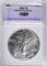 1992 AMERICAN SILVER EAGLE, ENG PERFECT GEM BU