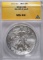 2012 AMERICAN SILVER EAGLE ANACS MS 69