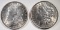 1889 & 1890 MORGAN DOLLARS CH BU+