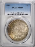 1885 MORGAN DOLLAR PCGS MS64