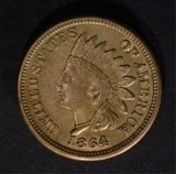 1864 CN INDIAN HEAD CENT AU/BU