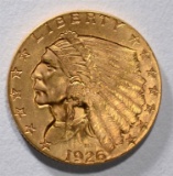 1926 $2.5 GOLD INDIAN CH/GEM BU