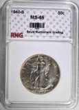 1940-S WALKING LIBERTY HALF $ RNG GEM BU