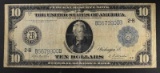 1914 $10 FEDERAL RESERVE NOTE VG+