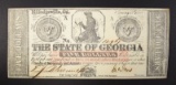 1862 $5.00 STATE OF GEORGIA NOTE, CU