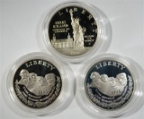 2-1991 MT RUSHMORE PROOF SILVER DOLLARS