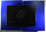 1992 PREMIER SILVER PROOF SET BOX/COA