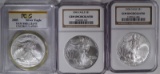 2005, 2006, 2008 AMERICAN SILVER EAGLES