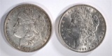 1889 BU & 1878 7TF AU MORGAN DOLLARS