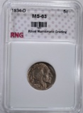 1934-D BUFFALO NICKEL RNG CH BU