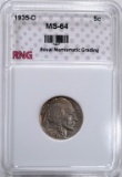 1935-D BUFFALO NICKEL RNG CH BU