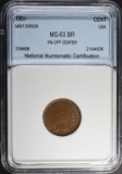 1901 INDIAN CENT NNC CH BU BR